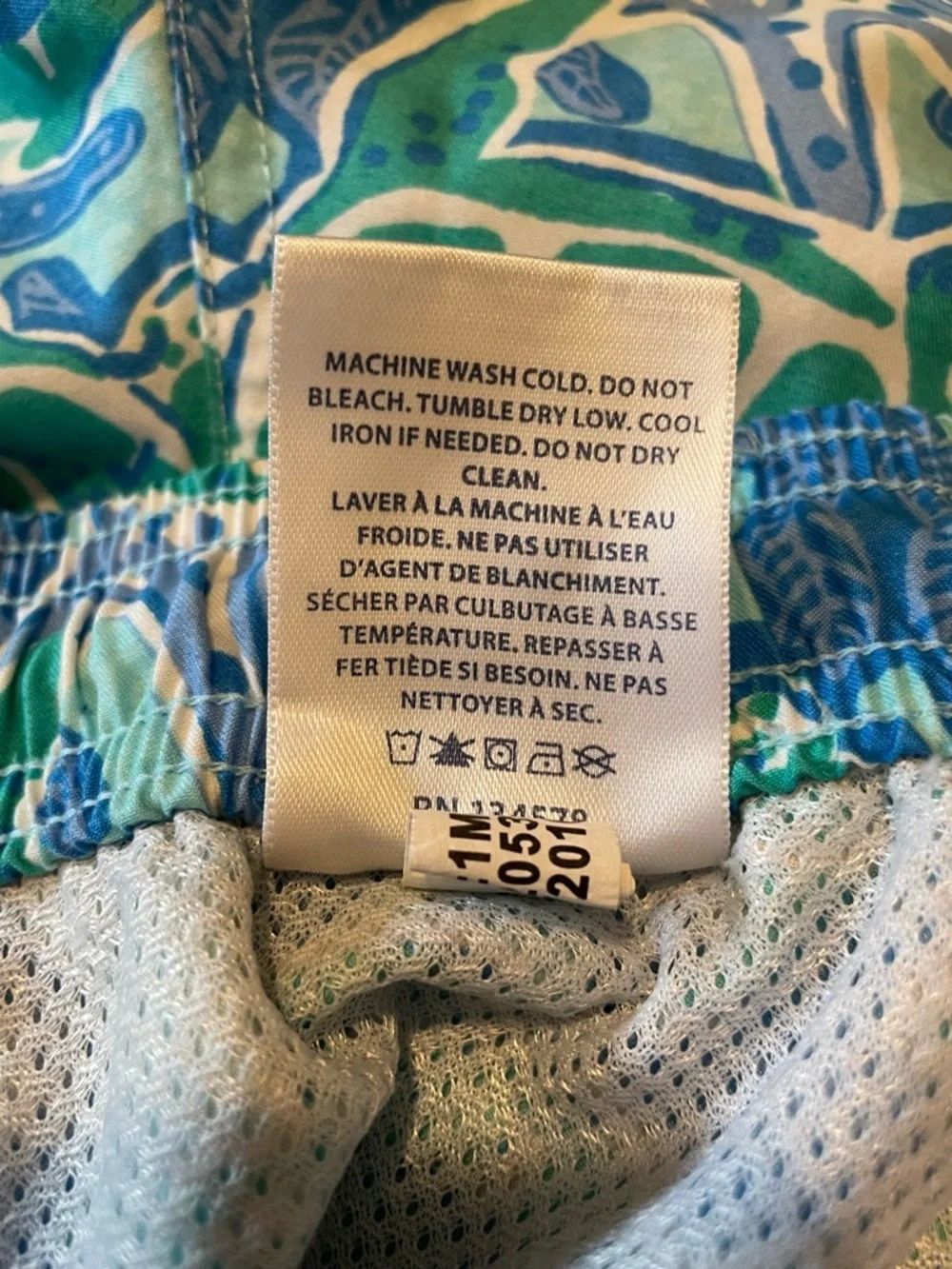 Vineyard Vines Men’s  Swim Trunks Shorts Size XL Blue Sea Turtle Starfish Lined